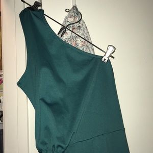 Dark green dress
